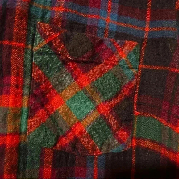 Natural Reflections Vintage Plaid Flannel | Purple, Red, Green Multi | XL - Picture 3 of 8